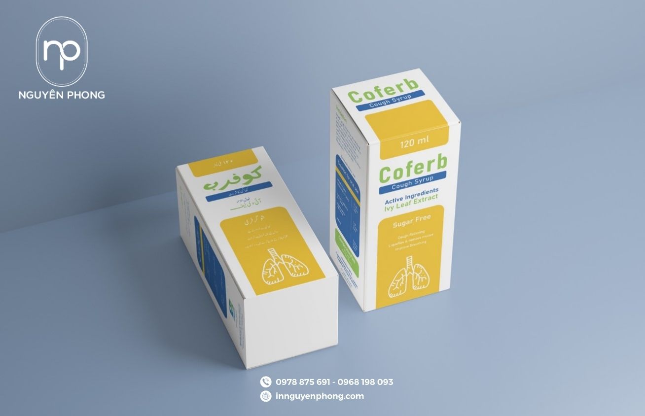 Mẫu hộp đựng siro phổ biến